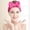 A1 Hot Pink, variant on Women Soft Plush Fleece Stretchy Elastic Cute Bow Spa Skincare Head Wrap Headband Hair Tie Set For Face Washing Makeup Facial Mask Shower Bath Daily Beauty Accessory Black