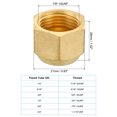 thumbnail image 2 of Uxcell 7/8-14UNF Female Thread 5/8" Brass Flare Cap SAE Flare Fitting 45 Degree Hex Pipe Fitting 5 Pack, 2 of 5