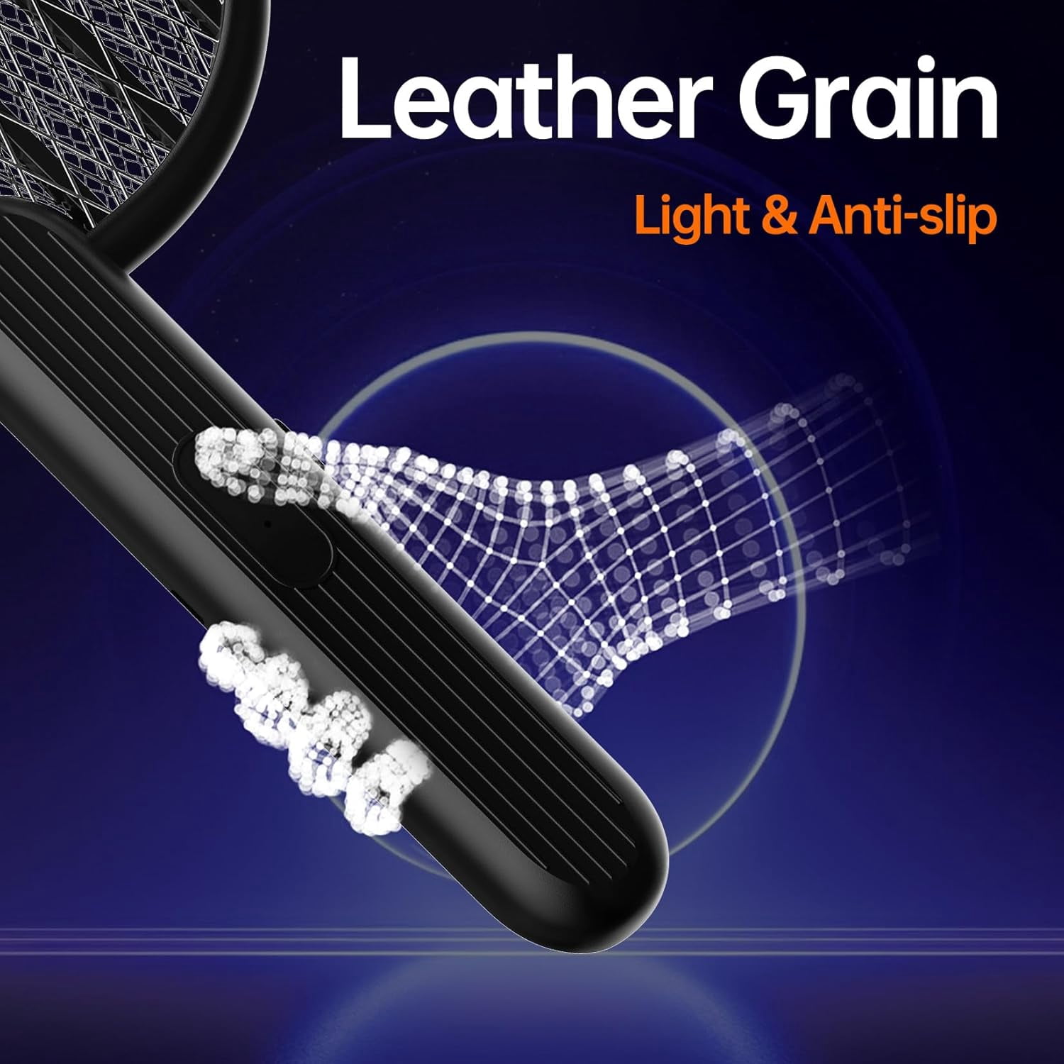 Electric Fly Swatter Bug Zapper: 3500V Mosquito Killer Racket with USB Rechargeable Insect Trap Pest Control Handheld Lightweight 5-Layer Safety Mesh for Indoor Home Office Backyard Patio Camping