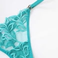 thumbnail image 6 of Xucatan Women's Low Rise Mesh Floral Embroidered Thong Panties, Sheer See Through Ladies Underwear, Stretchy Hip Lifting Elastic Briefs, Breathable Feminine Panties, Casual Daily Panties Gift, 6 of 7