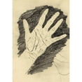 thumbnail image 2 of Willem Witsen 18x24 Black Ornate Framed Double Matted Museum Art Print Titled: Hand with Spread Fingers (1874 - 1923), 2 of 5