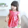 thumbnail image 4 of Xinhuaya Baby Kids Girl Dresses Clothes Baby Cotton Small Leaves Sleeveless Princess Dress, 4 of 7