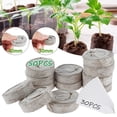thumbnail image 2 of Muyoka 50 Uds. De fibra de coco comprimida para macetas, suelo de fibra orgánica en expansión, Kit de inicio de semillas para interiores con 30 etiquetas para plantas Muyoka Hogar, 2 of 7