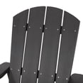 thumbnail image 4 of Noble House Culver Faux Wood Slat-Backed Adirondack Chair in Black (Set of 2), 4 of 7