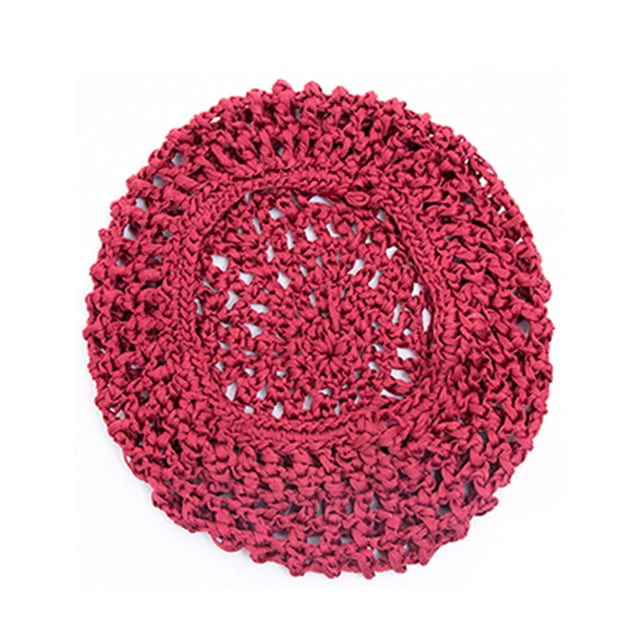 Xingzhi Filet à Cheveux en Crochet pour Femme Lavable Flexible de Remplacement pour Dormir Rouge