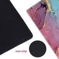 thumbnail image 5 of Extended Gaming Mouse Pad XXL Large Keyboard Mat Long Mousepad Desk Decor Writing Pad Non Slip Rubber Base Stitched Edges for Work,Game, Office,Home, 35.1" x 15.7", Colorful Marble, 5 of 6