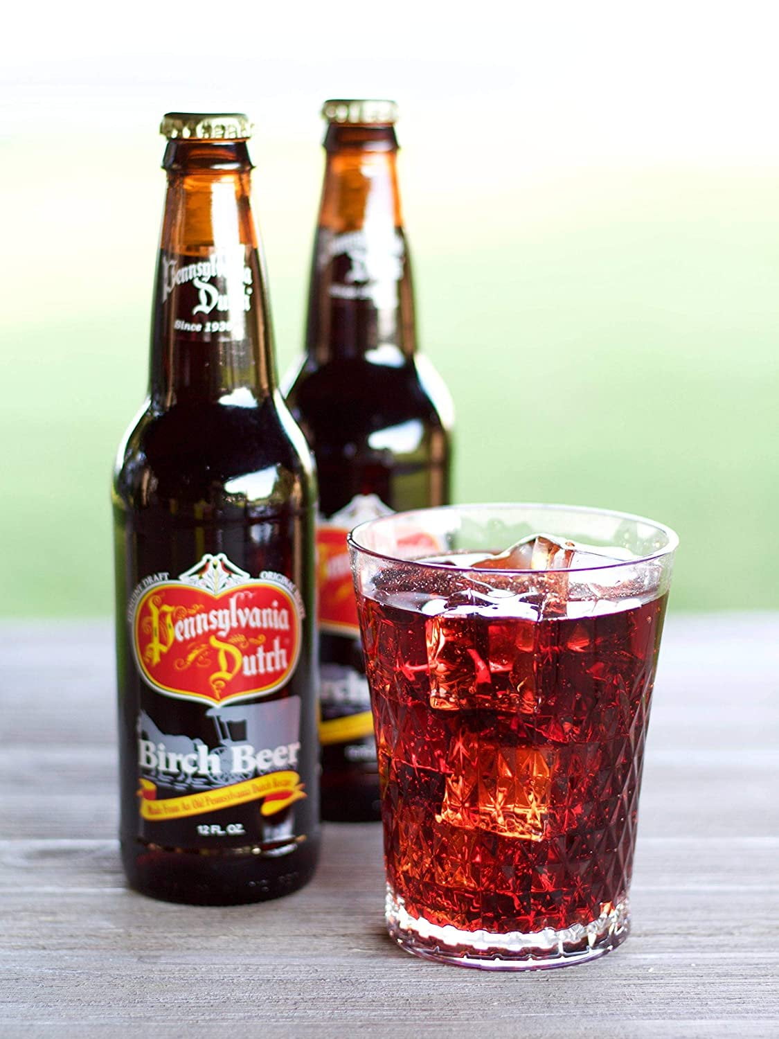 AmishTastes PA Dutch Glass Bottle Birch Beer, Protected With High-Density Foam, Favorite Amish Drink, 12 Oz. Pack of 4