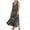 Army Green, variant on Womens Sun Dresses 2024 Women'S Floral Print Plus Size Dress Sleeveless Round Neck Loose Stretch Comfortable Plus Size Summer Dress Mid-Length(Pink,XXL)