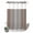 Brown Gray, variant on No Hook Shower Curtain, Yellow Gray Ombre Shower Curtains for Bathroom with See Through Top Window, Modern Gradient Abstract Art Waterproof & Washable Bath Curtain Stand Up Stall 36"x72"