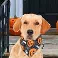 thumbnail image 4 of BGZLEU 1 Pack Halloween Dog Bandana, Pumpkin Ghost Dog Scarf Bib, Pet Halloween Bandanas Costume Accessories for Medium Large Dogs (24in), 4 of 6