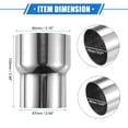 thumbnail image 6 of Unique Bargains 2 Pcs Exhaust Pipe Adapter Connector Reducer 2" ID - 3" ID Universal for Car Truck Stainless Steel, 6 of 6