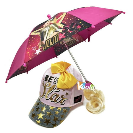Little Accessories Collection - Little Girl's JoJo Siwa Collection Accessory, purple umbrella w/Ponytail Cap Hat