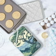 thumbnail image 5 of Yayeee Pot Holders Kitchen Heat Resistant with Pocket 7"x9.8" Cotton Oven Cooking Hot Pads, Retro Tree, 5 of 7