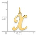thumbnail image 3 of 14K Yellow Gold Charm Pendant Initial X, 3 of 3