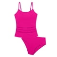 thumbnail image 4 of Shadoumai Girls One Piece Swimsuit Size 16 Cut Out Tankini Lightweight Cute Printed Bathing Suit Cutout Adjustable Straps Girls' Swimwear with Print Shorts, 4 of 5