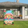 thumbnail image 3 of Amhnf Flamingo Beach Welcome Garden Flag For Home Outdoor Garden Yard Decor 12x18 inch, 3 of 5