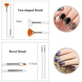 thumbnail image 3 of 20pcs Nail Art Design Tools, 15pcs Painting Brushes Set with 5pcs Dotting Pens, BLACK..., 3 of 7