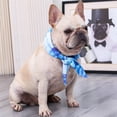 thumbnail image 4 of Methold Pañuelo refrescante para perros, accesorio de verano, bufanda refrescante | Collar bandana refrescante para gatos Ropa para mascotas azul METRO, 4 of 6