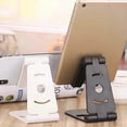 thumbnail image 2 of Phone Holder Universal Angle Height Adjustable Stand for Phone Tablet Tabletop Folding Support Cradle for Watching Video blue, 2 of 5