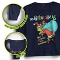 thumbnail image 4 of Dr. Seuss The Grinch Long Sleeve Graphic Christmas T-Shirt for Little & Big Boys, Crewneck Holiday Tee (Sizes 4-20), 4 of 5