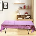 thumbnail image 6 of Entireivity Glossy PET Tablecloth Glitter Picnic Table Covers Table Decor Party Supplies for Festival Xmas Birthday (Pink), 6 of 8