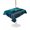 Blue, Green, Black, variant on Outdoor Tablecloth with Umbrella Hole for Patio/Picnic/Party/Camping, Teal Blue Mountain Waterproof Table Cloth Rectangle Table Cover Washable, Modern Art Waves Seaside (60"x 84")