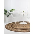 thumbnail image 4 of Rugs.com Kashkuli Gabbeh Collection Rug – 8' Round Brown Medium Rug Perfect For Kitchens, Dining Rooms, 4 of 8