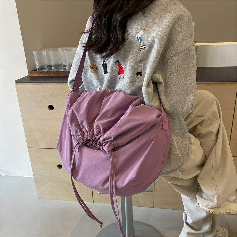 Drawstring crossbody bag sale