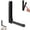 Black, variant on No-Drill Wall-Mount Folding Hanger Organizer, White Retractable Clothes Rack for Bedroom Closet Storage, 1PC (White)