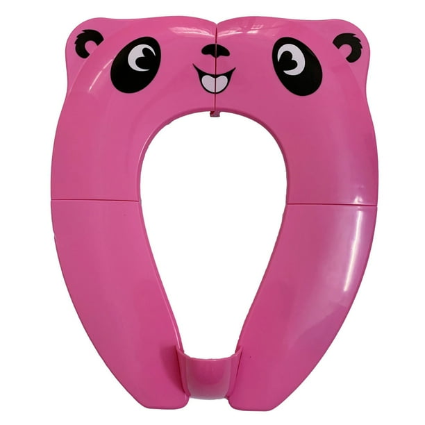 Asiento de orinal portátil mejorado con protector contra salpicaduras para niños pequeños, asiento de orinal de viaje plegable, almohadillas antideslizantes, asiento de entrenamiento para ir