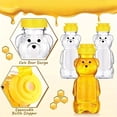 thumbnail image 2 of Ruanlalo 240ml Plastic Bear Honey Bottle Jars Empty Honey Squeeze Container with Flip-lid Reusable Bear Shaped Juice Bottle for Syrup Sauce Storing Dispensing, 2 of 7