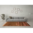 thumbnail image 3 of Ahgly Company Indoor Rectangle Solid Orange Modern Area Rugs, 8' x 12', 3 of 4