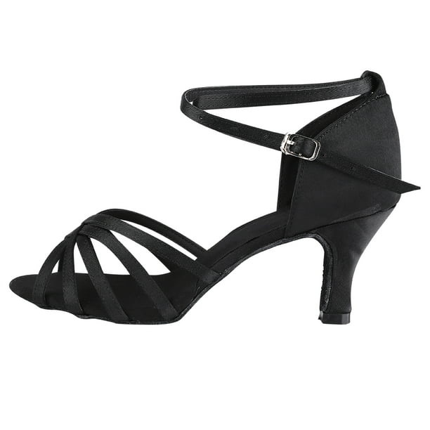 Zapatos de Salón con Estampado de Leopardo, Zapato de Baile Latino Con Tacón de 7 cm para Mujer