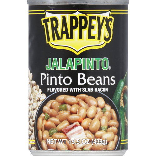 (12 Pack) Trappey's Jalapinto Pinto Beans Flavored with Bacon, 15.5 oz