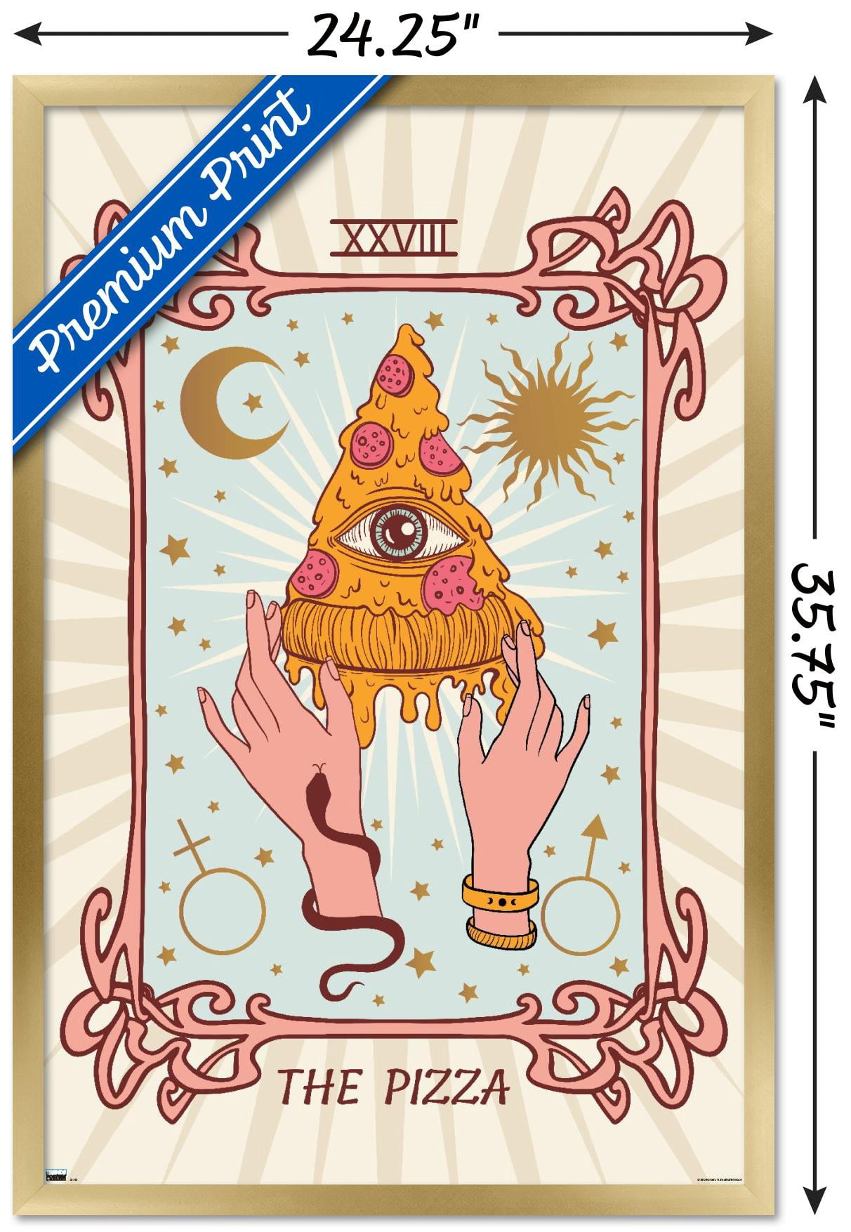 The Pizza Wall Poster, 22.375" x 34" Framed