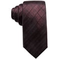 thumbnail image 1 of Ryan Seacrest Mens Checks Self-tied Necktie, Red, One Size, 1 of 1