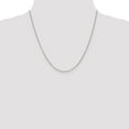 thumbnail image 4 of Auriga Fine Jewelry 14K White Gold 1.4mm Open Wide Link Cable Chain Necklace for Women 20", 4 of 6