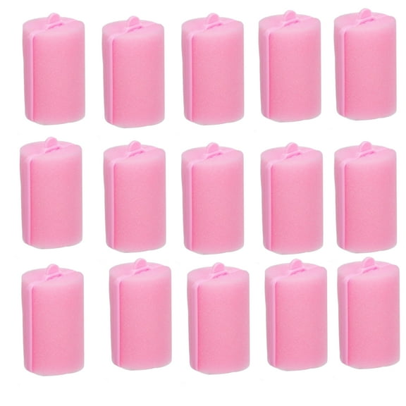 Sponge Rollers for Hair,1.57x2.76 inch Large Self Grip No-Heat Foam Hair Curlers Rollers for Long Medium Hair,Random Color(18 Pack)