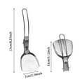 thumbnail image 2 of Portable Folding Spatula Stainless Steel Cookware Utensil For Outdoor Camping Picnic Barbecue, 2 of 8