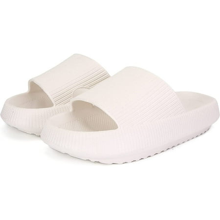 

Fufuyan Pillow Slippers Super Soft Massage Shower Foam Bathroom Slipper Non-Slip Quick Drying Open Toe Thick Sole Sandals for Women and Men Comfortable Soft Home Indoor Slipper