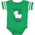 thumbnail image 3 of Inktastic This Llama Loves His Mama with Blue Hearts Boys Baby Bodysuit, 3 of 5