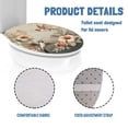 thumbnail image 6 of ZUXONGSY Hummingbird Flower Toilet Lid Dust Cover Machine Washable Seat Covers with Elastic Edge Soft Thicker Flannel Bathroom Toilet Seat Cover Easy to Install Restrooms Toilet Cover, 6 of 6