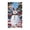 White, variant on Christmas Door Cover With Santa Sleigh Design Elastic Stretchy Fabric For Front Door Holiday Decor(Blue-90x180cm)