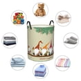 thumbnail image 6 of Fotbe Laundry Hamper With Durable Leather Laundry Basket Christmas Card With Gnomes Thickened Waterproof Round Collapsible Laundry Hamper, Dirty Clothes Laundry Basket, 6 of 8