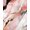 Rose Gold Ivory, Pattern 6, variant on ODIKA 4'x6' Machine Washable Non-Slip Area Rug, Abstract Pink and Black High Traffic Rug, Pink, 36385