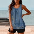 thumbnail image 4 of Conjunto de Bikini de Cintura Alta para Mujeres Traje de Baño Deportivo de Dos Piezas con Pantalones Cortos, Correas Ajustables, Acolchado Extraíble, Tela de Nylon Suave para Nadar, Playa, Piscina, S, 4 of 5