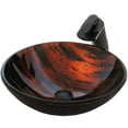 thumbnail image 3 of Novatto NSFC-025057ORB MIMETICA Round Glass Vessel Bathroom Sink Set, Oil Rubbed Bronze, 3 of 7