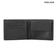 thumbnail image 2 of POLICE  BerryBlack Men's 100% Genuine Leather Over Flap Coin Wallet, 2 of 5