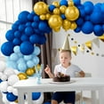 thumbnail image 6 of Blue Balloon Garland Arch Kit 5 10 12 Inch Balloons Baby Shower Decorations Boy Birthday Party Supplies Festive Holiday Wedding Graduation Decorations Winter Wonderland Decorations Balloon Arch Decor, 6 of 15