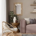 thumbnail image 3 of Rectangular Rattan Decorative Chippendale Wall Mirror, 3 of 15